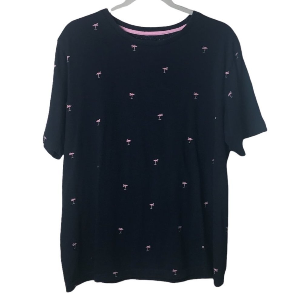 CACTUS MAN RICKY SINGH Flamingo Print T-Shirt Tee Men Size XL All Over‎ Print
